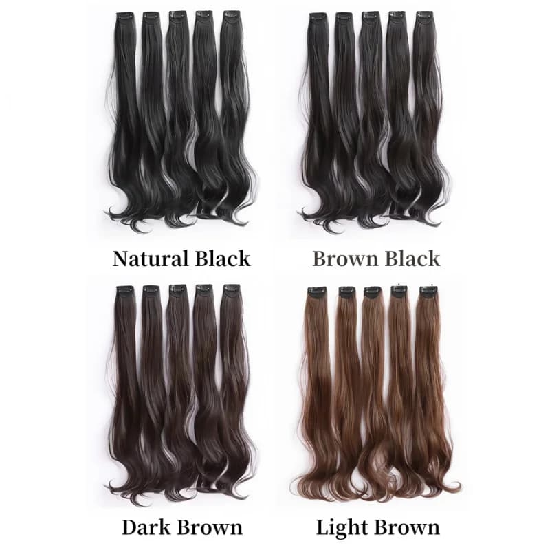 20" Clip-In Hair Extensions (Natural Black)